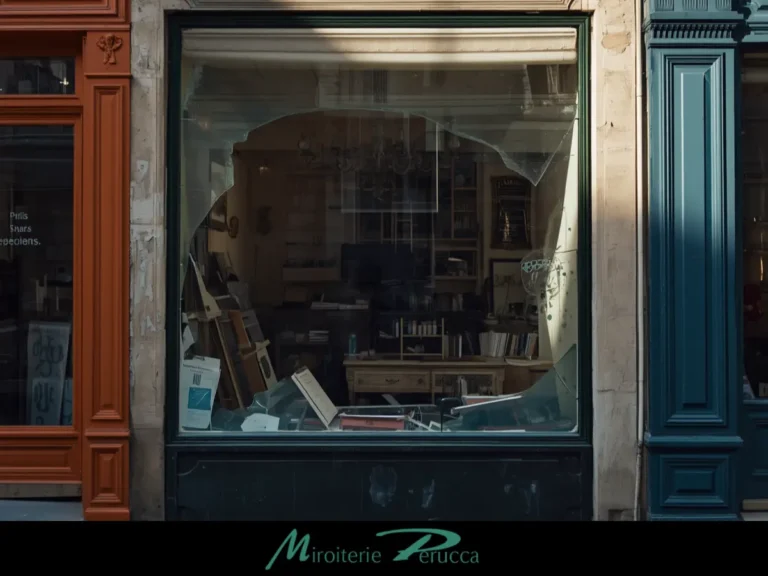 vitrine de magasin cassée bris ou effraction à paris - remplacement et création de vitrine à paris - miroiterie perucca