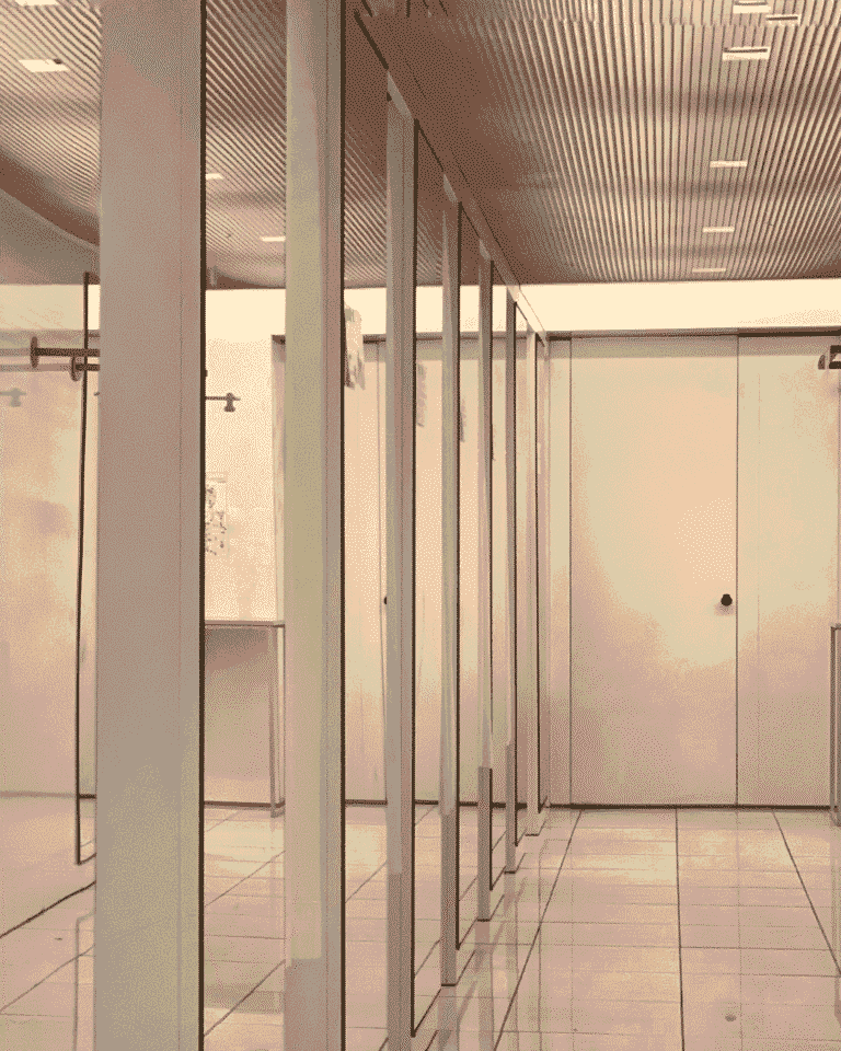 cabine essayage miroir - miroir cassé - miroiterie perucca